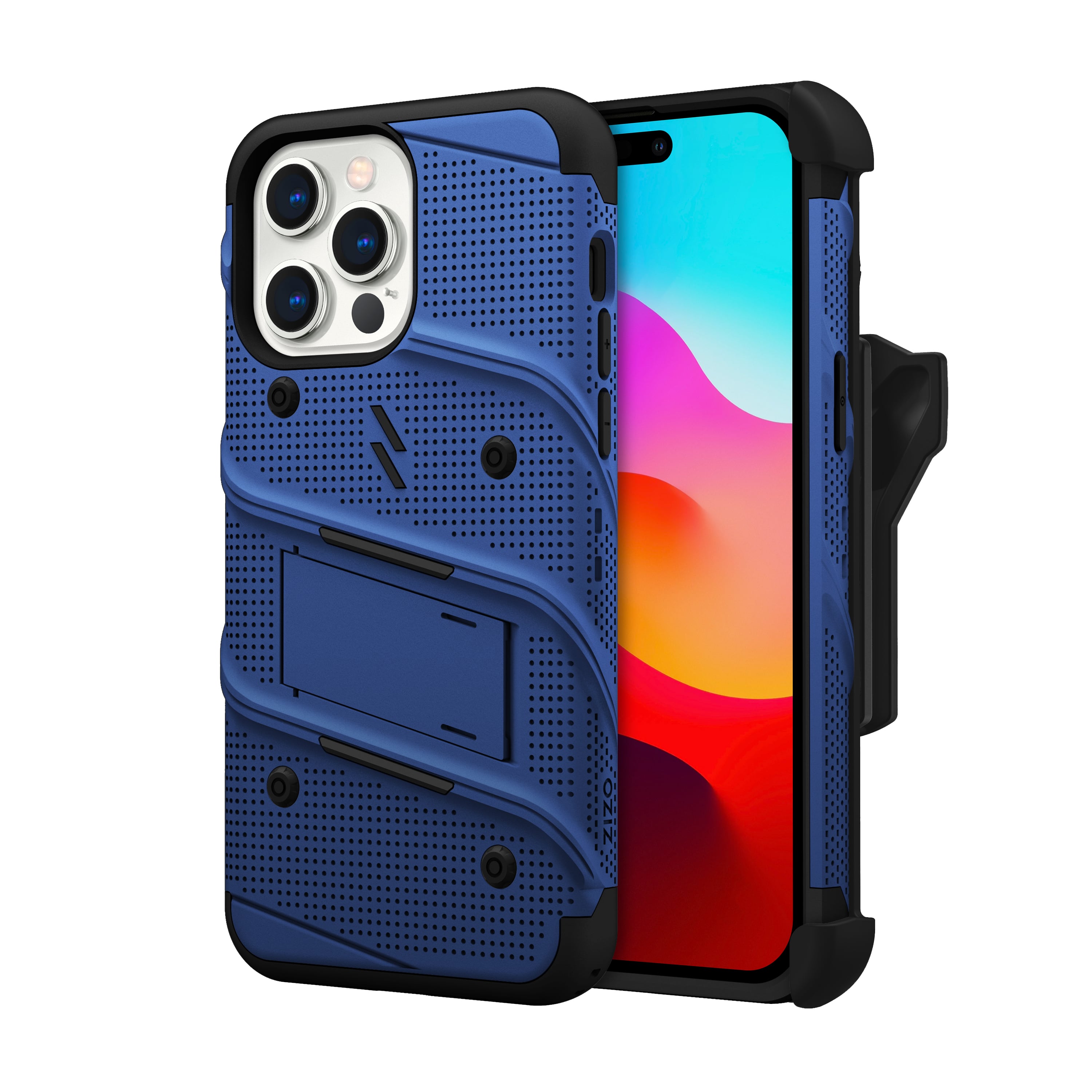 ZIZO BOLT Bundle iPhone 15 Pro Max Case Blue ZIZO Wireless