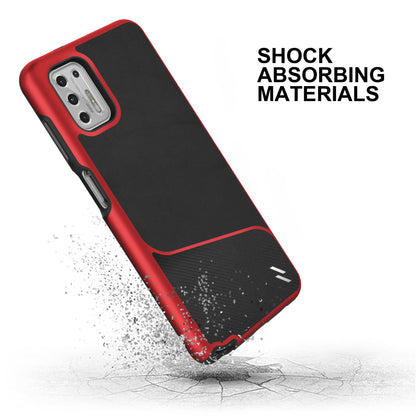 ZIZO DIVISION Series Moto G Stylus (2021) Case - Black & Red