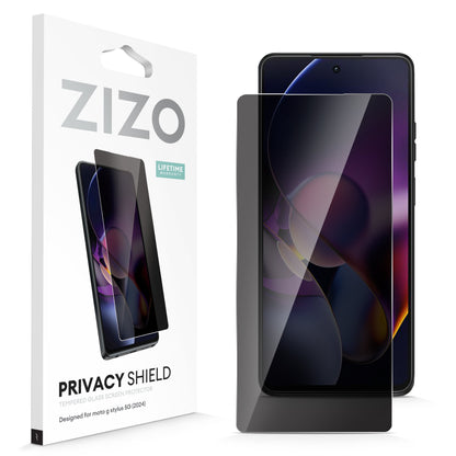 ZIZO PRIVACY Tempered Glass Screen Protector for moto g stylus 5G (2024) - Privacy