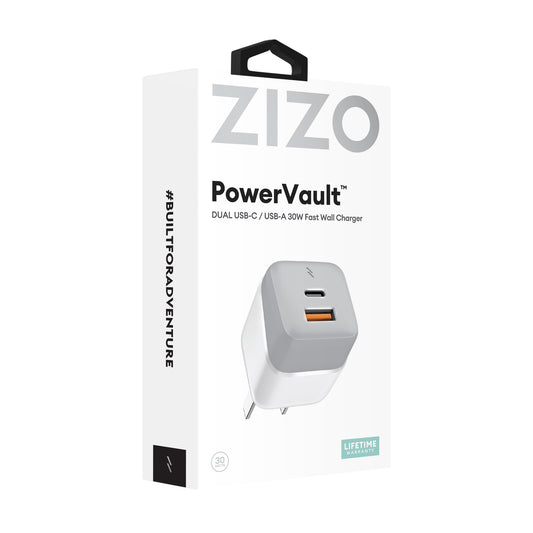 ZIZO PowerVault 30W Dual Port USB-C / USB-A Wall Charger