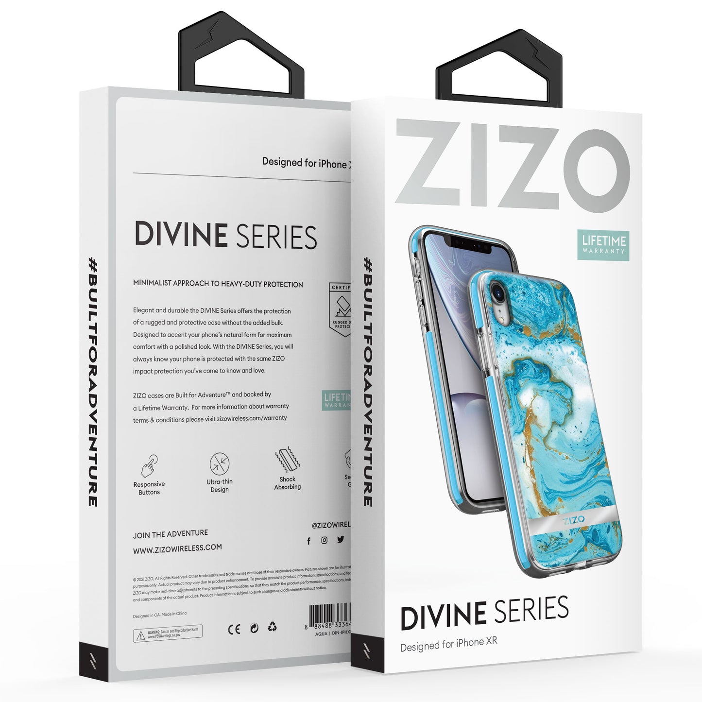 ZIZO DIVINE Series iPhone XR Case - Aqua