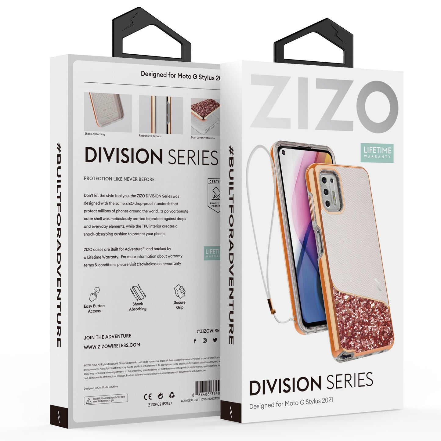 ZIZO DIVISION Series Moto G Stylus (2021) Case - Wanderlust