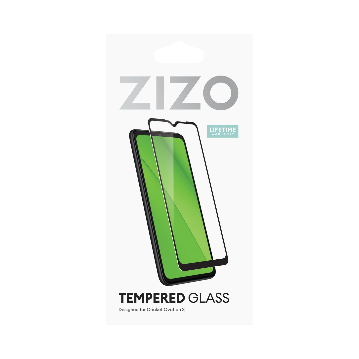 ZIZO TEMPERED GLASS Screen Protector for Cricket Ovation 3