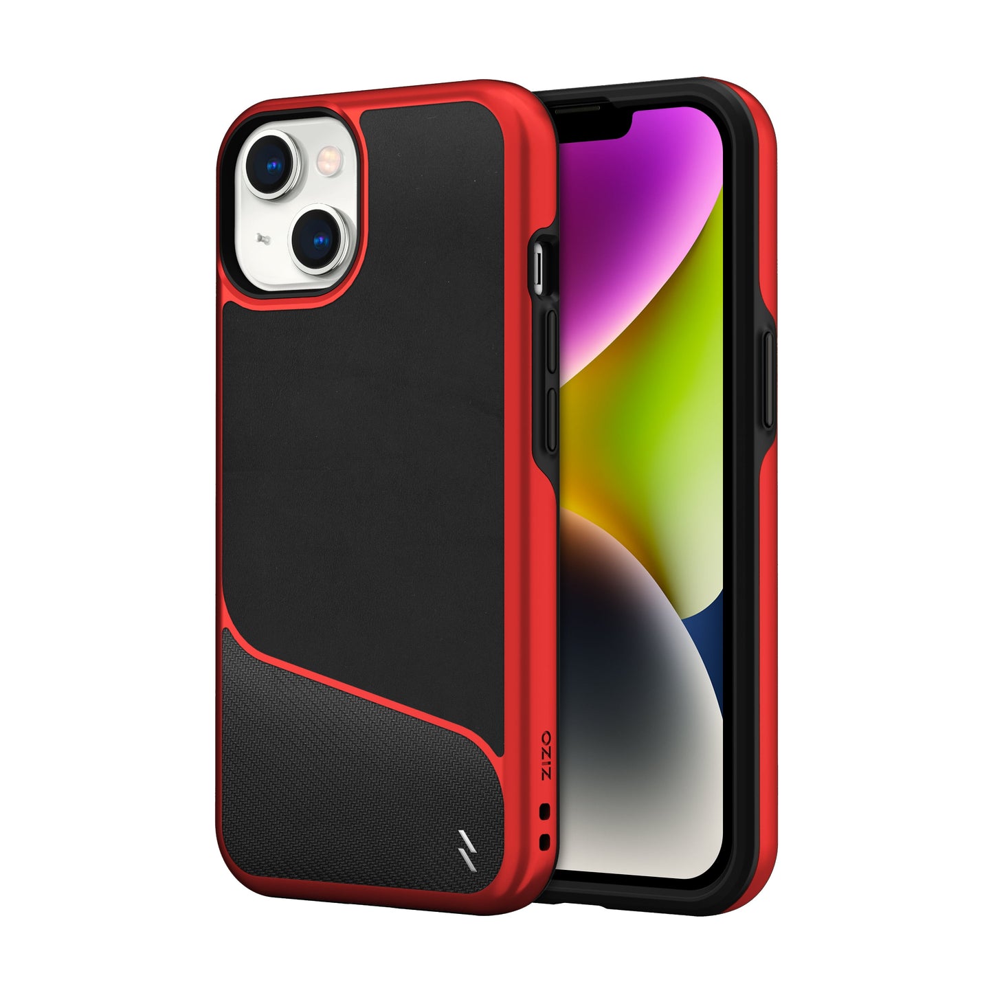 ZIZO DIVISION Series iPhone 14 (6.1) Case - Black & Red