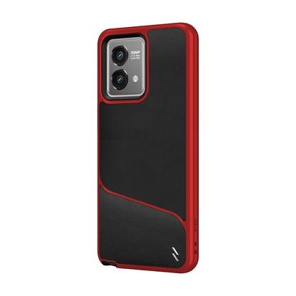 ZIZO DIVISION Series moto g stylus (2023) Case - Black & Red