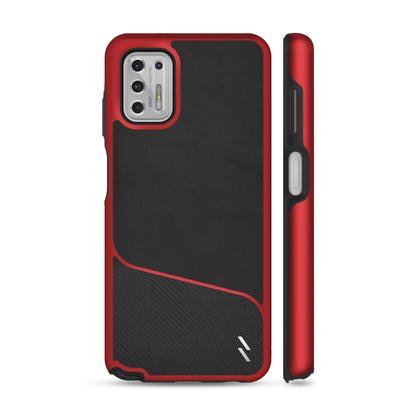 ZIZO DIVISION Series Moto G Stylus (2021) Case - Black & Red