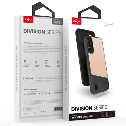 ZIZO DIVISION Series Galaxy A01 Case - Saffiano Blush