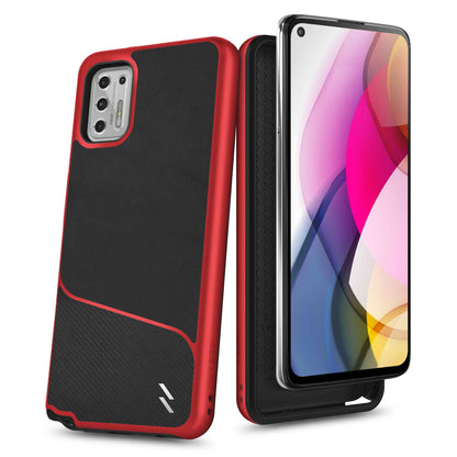 ZIZO DIVISION Series Moto G Stylus (2021) Case - Black & Red