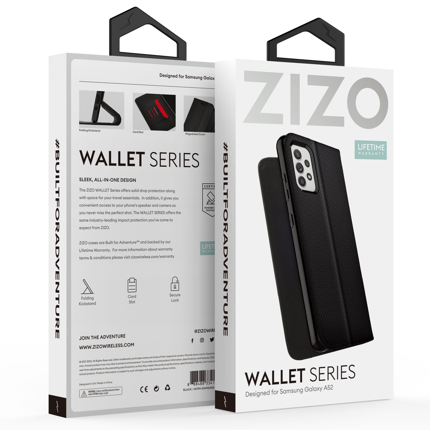 ZIZO WALLET Series Galaxy A52 5G Case