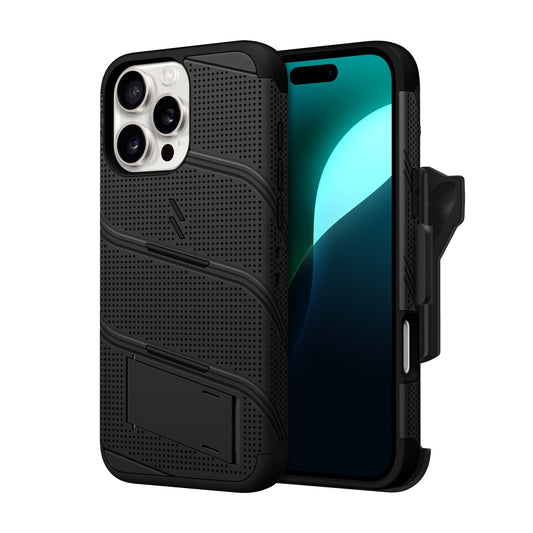 ZIZO BOLT Bundle iPhone 16 Pro Max Case - Black