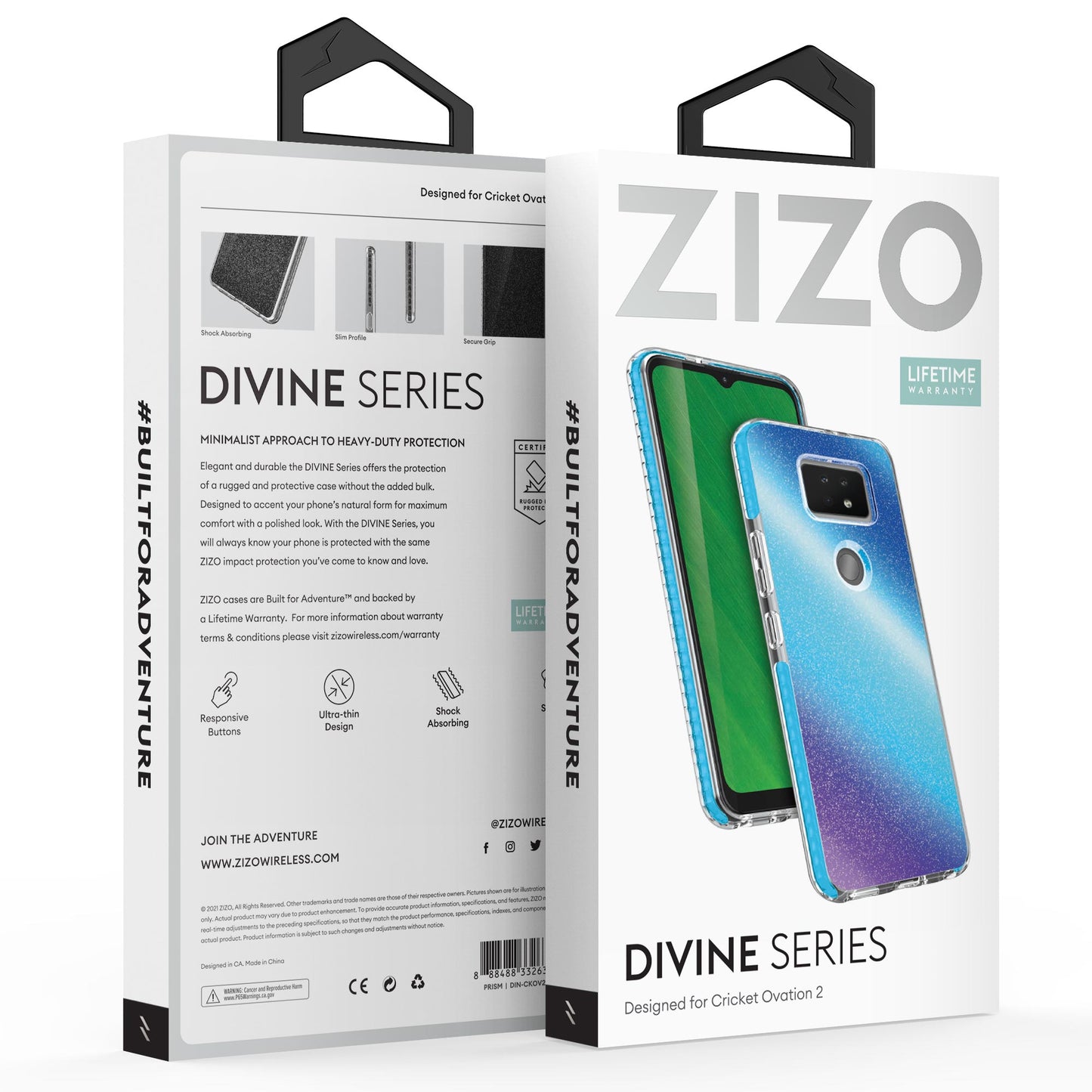 ZIZO DIVINE Series Cricket Ovation 2 Case - Prism