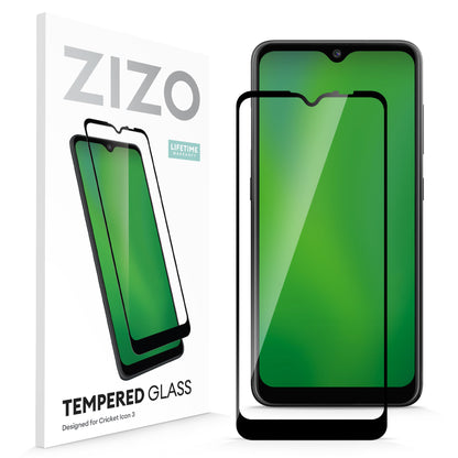 ZIZO TEMPERED GLASS Screen Protector for Cricket Icon 3