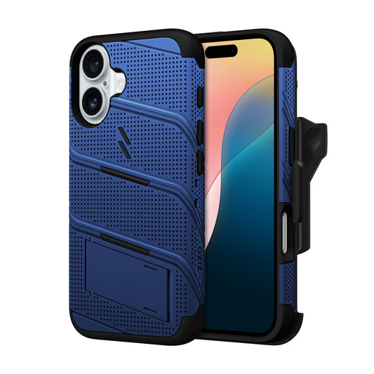 ZIZO BOLT Bundle iPhone 16 Case - Blue