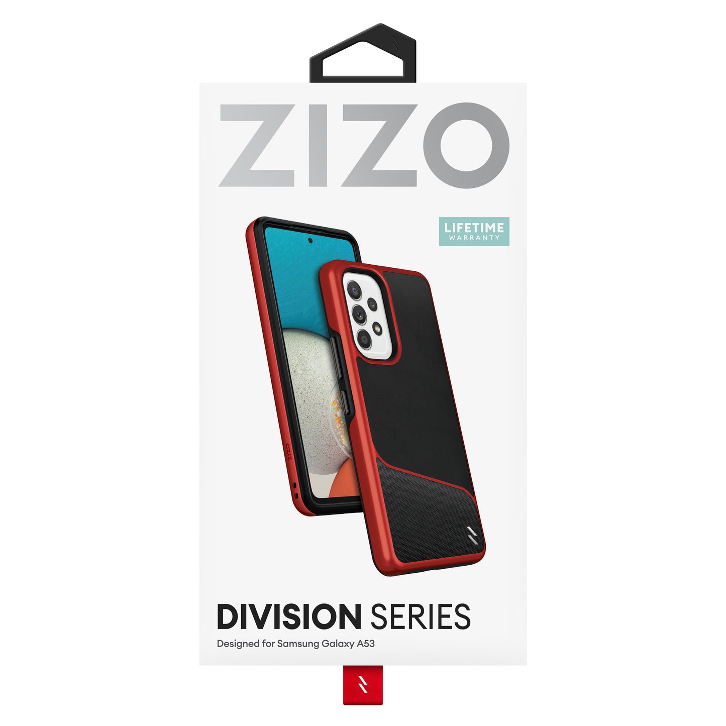 ZIZO DIVISION Series Galaxy A53 5G Case - Black & Red