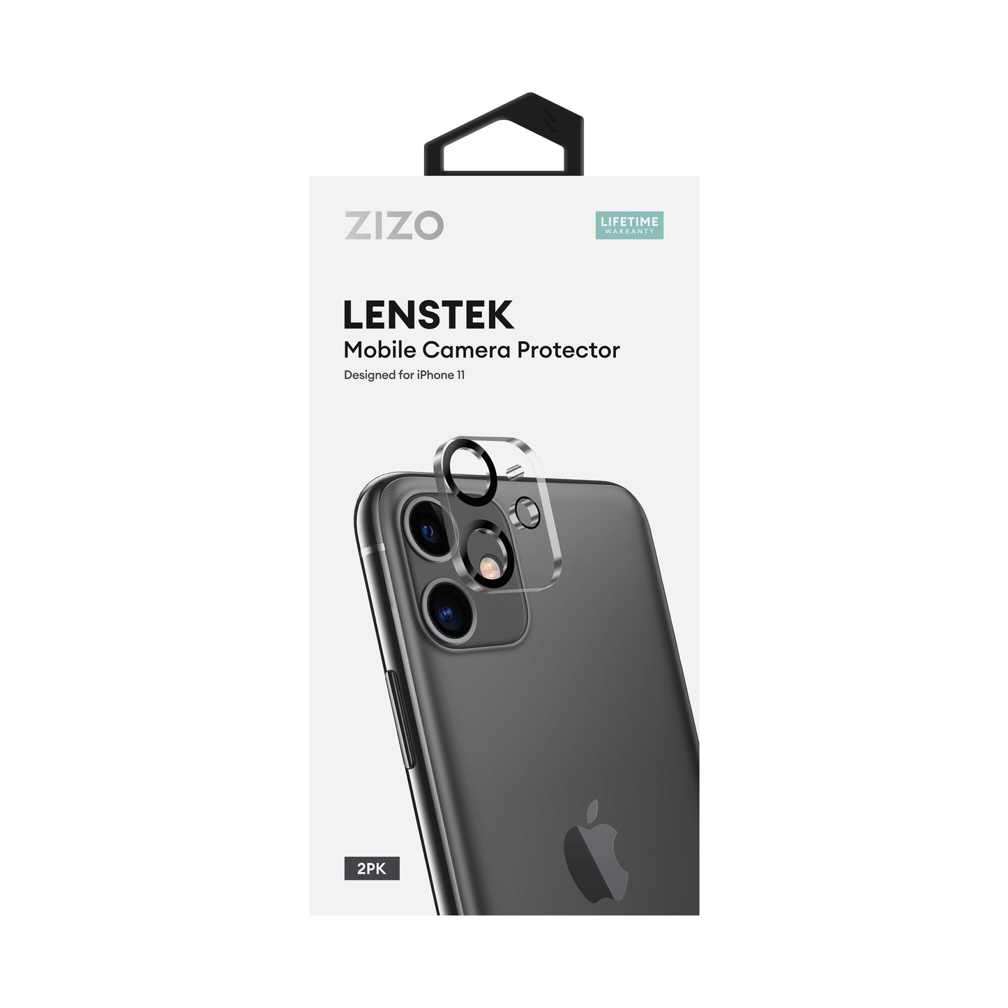 ZIZO LensTek Mobile Camera Protector (2 pack) for iPhone 11 - Black