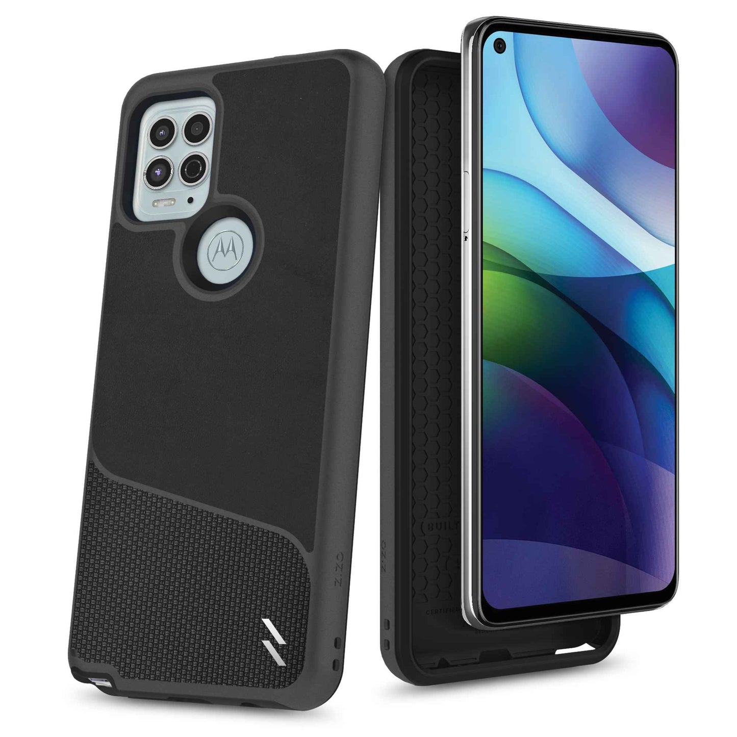 ZIZO DIVISION Series Moto G Stylus 5G (2021) Case - Nylon Black