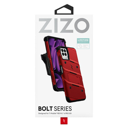 ZIZO BOLT Bundle T-Mobile REVVL 6 Pro 5G Case