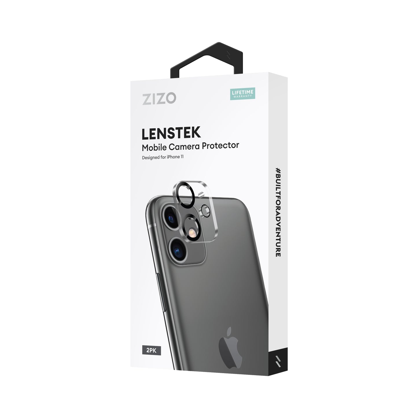 ZIZO LensTek Mobile Camera Protector (2 pack) for iPhone 11 - Black