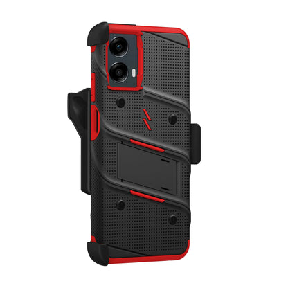 ZIZO BOLT Bundle moto g 5G (2024) Case - Black / Red