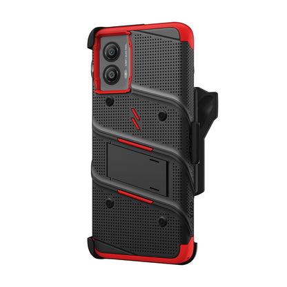 ZIZO BOLT Bundle moto g power 5G (2024) Case - Black / Red