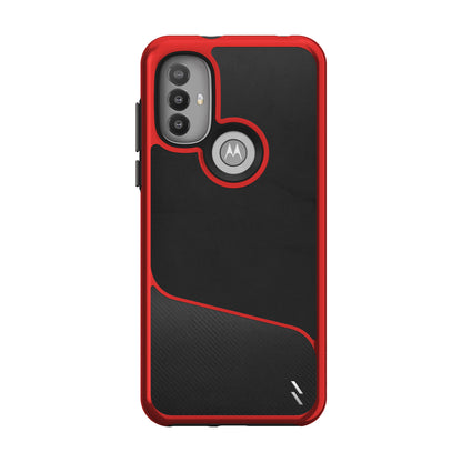 ZIZO DIVISION Series Moto G Power 2022 Case - Black & Red