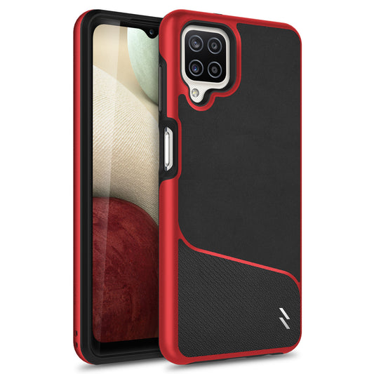 ZIZO DIVISION Series Galaxy A12 Case - Black & Red