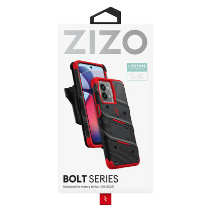 ZIZO BOLT Bundle moto g stylus (2023) Case - Red