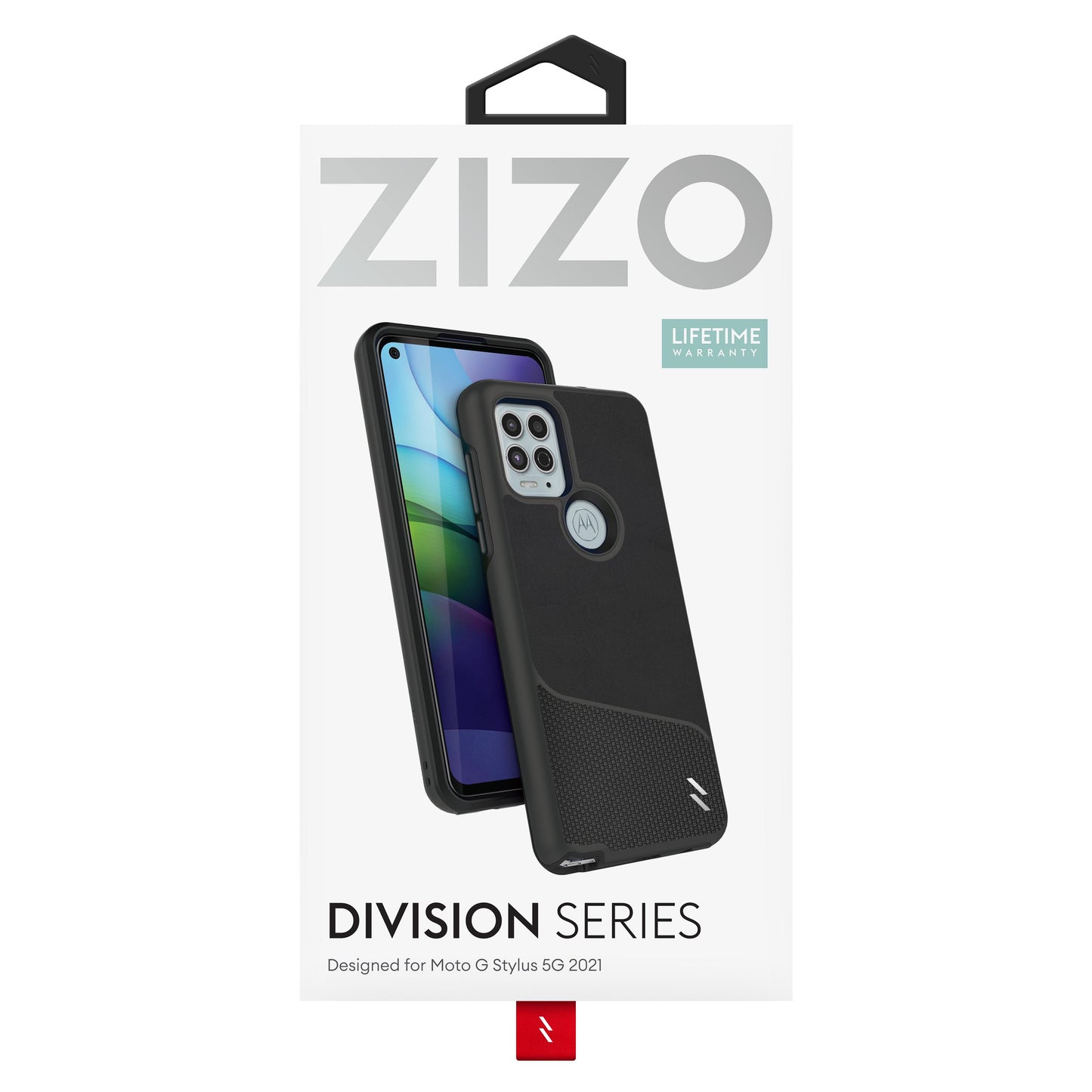 ZIZO DIVISION Series Moto G Stylus 5G (2021) Case - Nylon Black