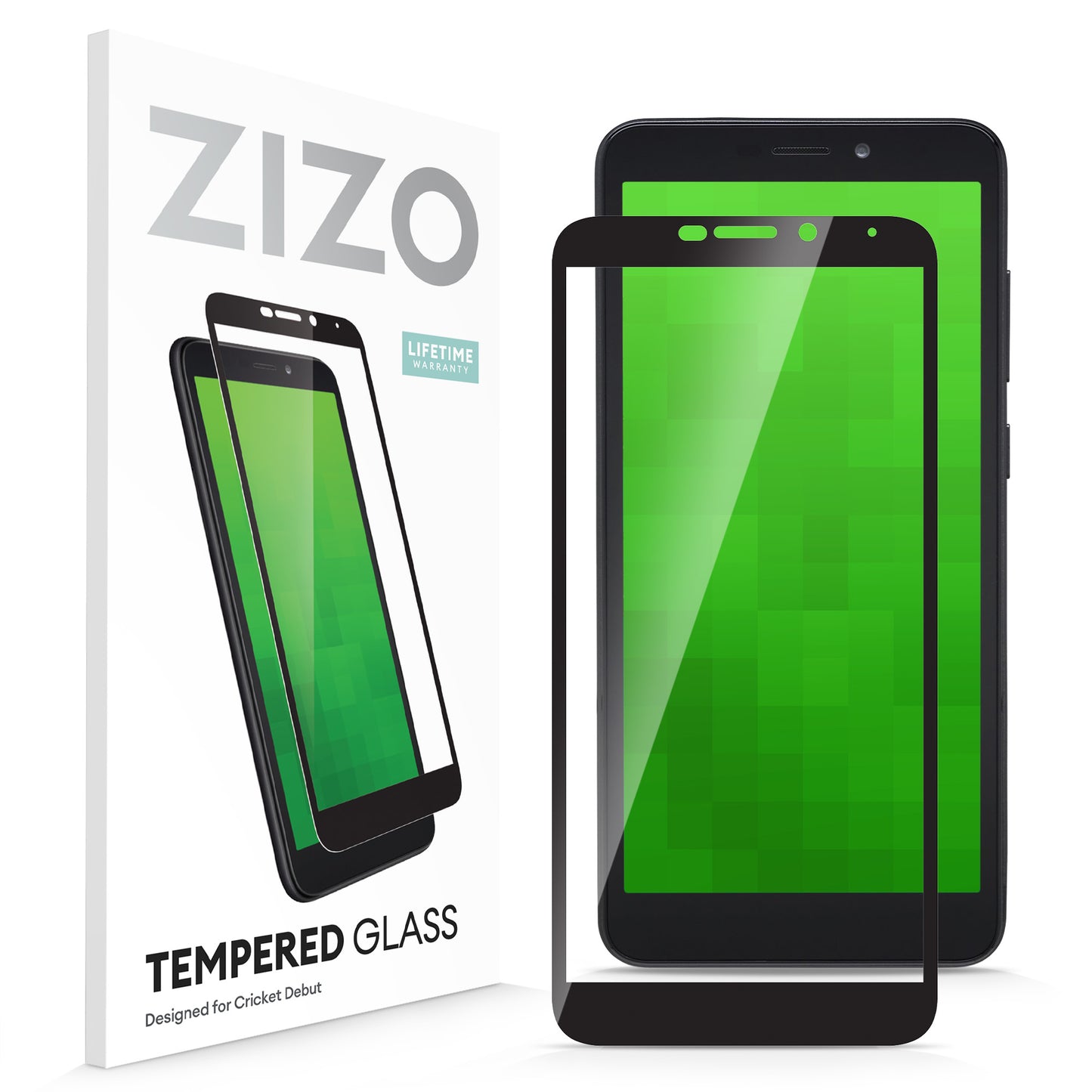 ZIZO TEMPERED GLASS Screen Protector for Cricket Debut
