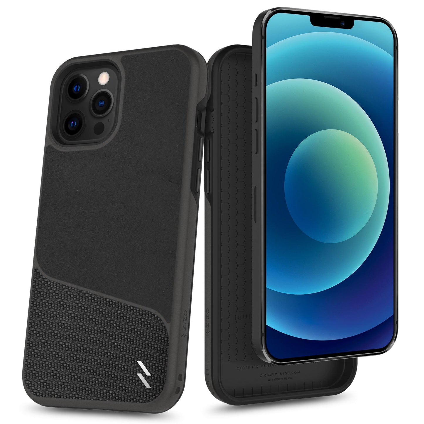 ZIZO DIVISION Series iPhone 12 / iPhone 12 Pro Case - Nylon Black