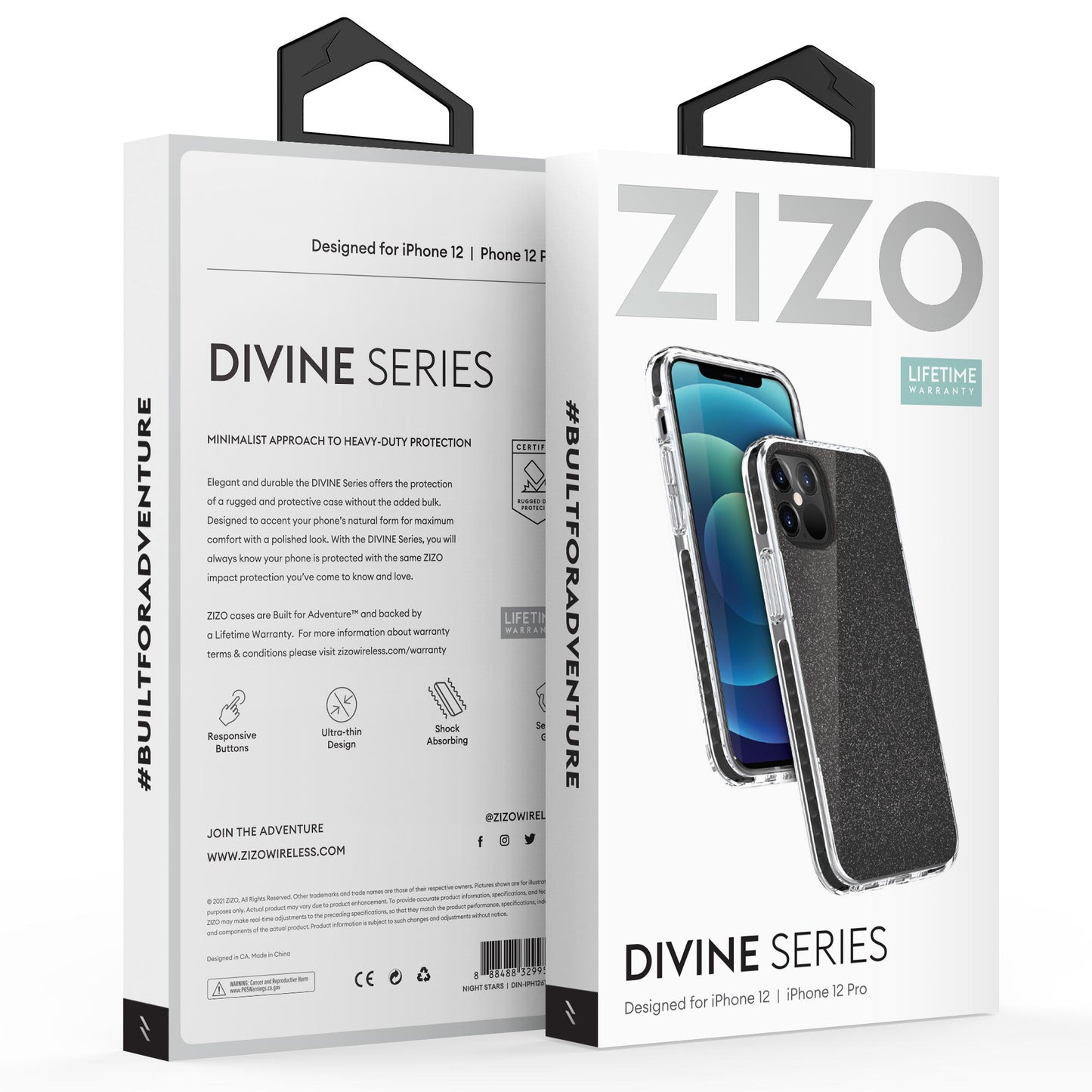 ZIZO DIVINE Series iPhone 12 / iPhone 12 Pro Case - Night Stars