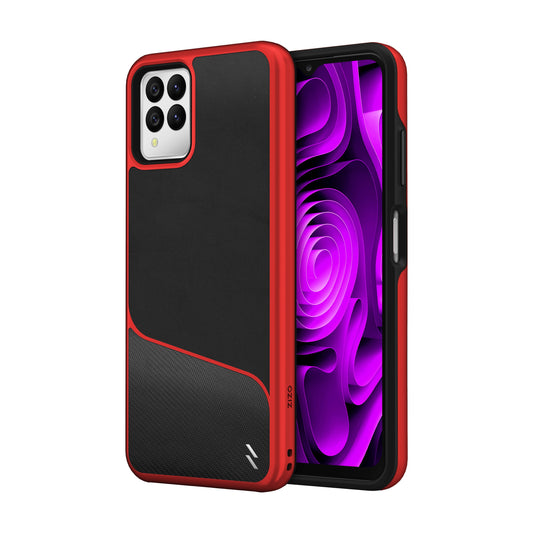 ZIZO DIVISION Series T-Mobile REVVL 6 Pro 5G Case - Black & Red