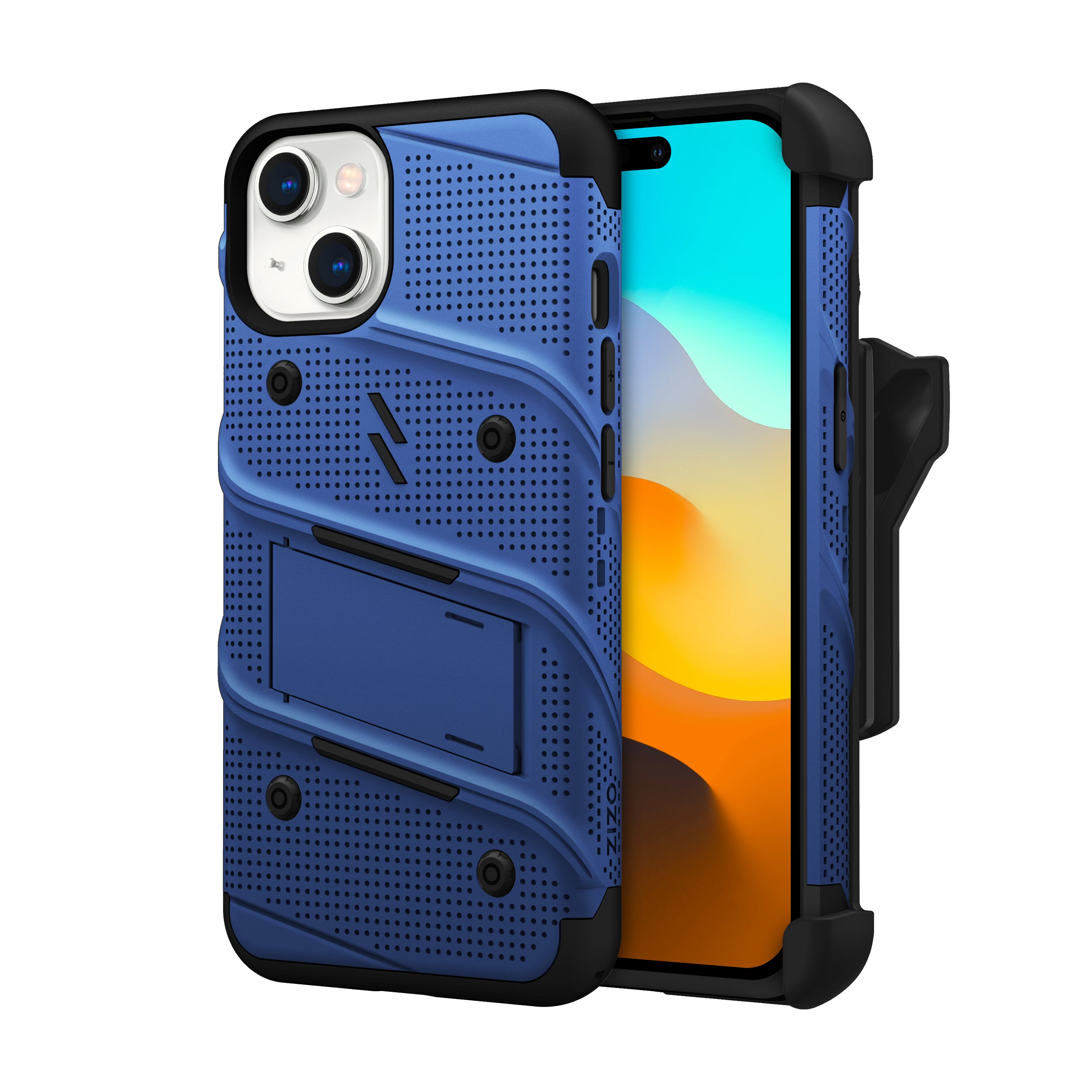 ZIZO BOLT Bundle iPhone 15 Case Blue ZIZO Wireless