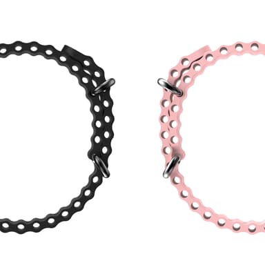 The black and pink ZIZO Tyme Elite 2 watch bands side by side